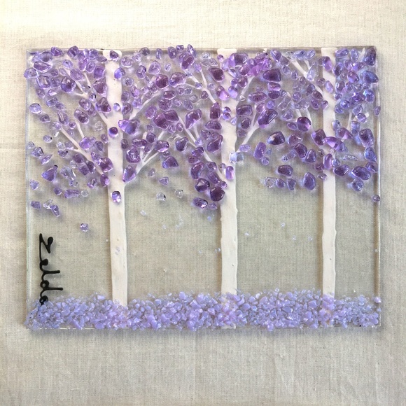 Lavender Forest Art Plaque